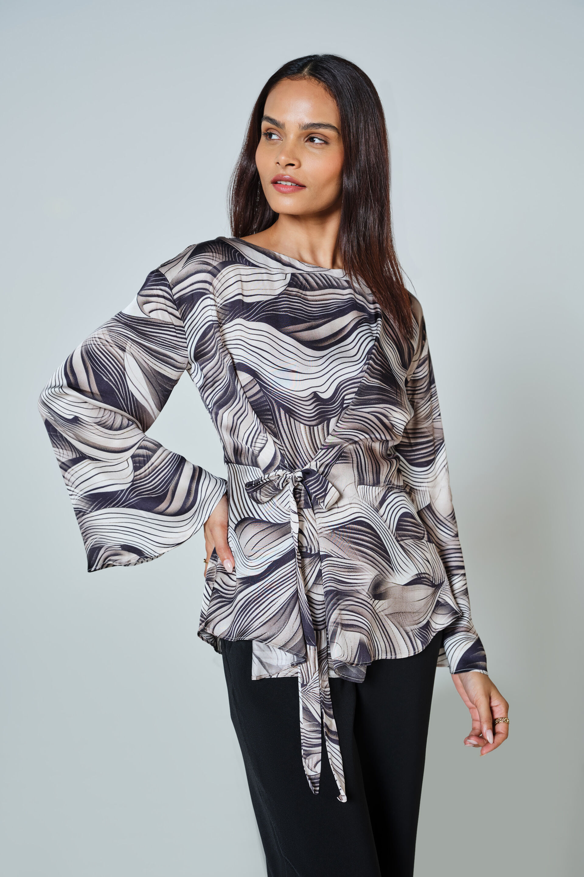 Mono Mood Modal Top, Black, image 1